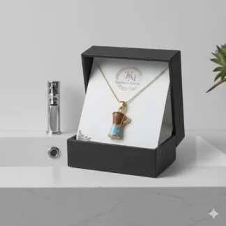 Cadena con Cafetera de Ambar y Larimal.