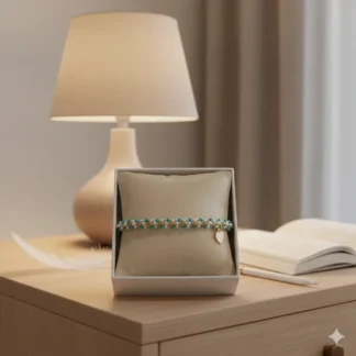 Pulsera en espiral con dije en corazon