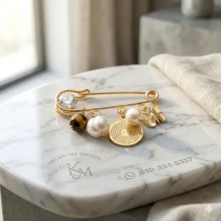 Broche Mariposa Ambar Padre Nuestro