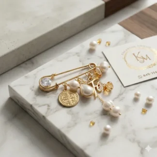 Broche Padre Nuestro-FE-Ambar