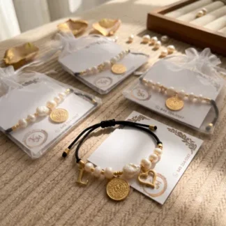 Pulseras Cordón con Letras y Dije